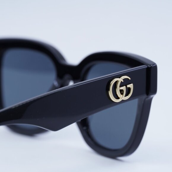 Gucci GG0998S 001 Sunglasses Black Square Frame, Grey Lenses main image 7
